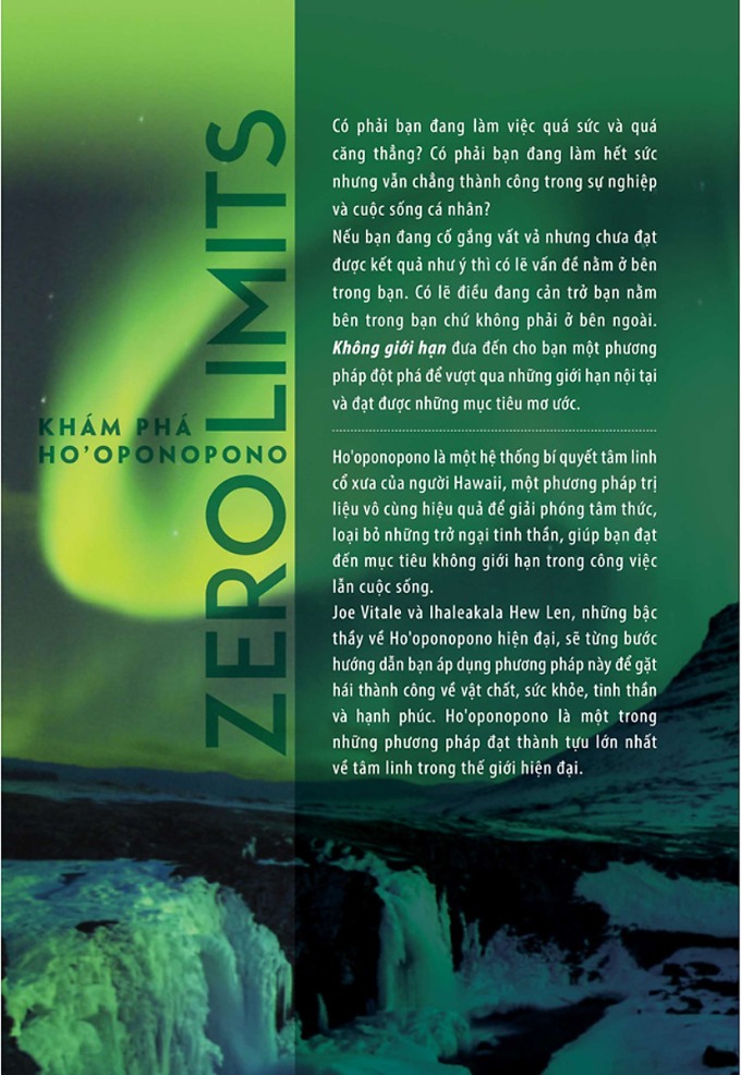Không giới hạn - Zero Limits - mặt sau sách
