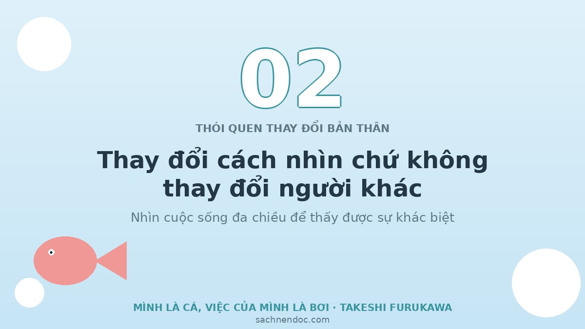 Thói quen 2 - thay đổi cách nhìn chứ không thay đổi người khác